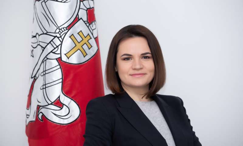 Svetlana Tikhanovskaya ontvangt de internationale Four Freedoms Award 2022